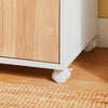 Sobuy ASK04-WN, Home Office File Cabinet Printer Stand Storage Cabinet on Wheels, White and Natural