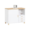 Sobuy ASK07-WN, Home Office File Cabinet Printer Stand Storage Cabinet Cupboard, White and Natural