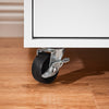 Sobuy ASK09-W, Home Office File Cabinet Printer Stand Storage Cabinet Side Cabinet on Wheels, White