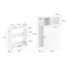 Sobuy ASK12-W, Home Office File Cabinet Printer Stand Desk Side Filing Cabinet Storage Cabinet White W60 x D33 x H100cm
