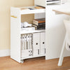 Sobuy ASK12-W, Home Office File Cabinet Printer Stand Desk Side Filing Cabinet Storage Cabinet White W60 x D33 x H100cm