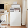 Sobuy ASK12-W, Home Office File Cabinet Printer Stand Desk Side Filing Cabinet Storage Cabinet White W60 x D33 x H100cm