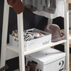 SoBuy FRG59-W Clothes Rail Stand with 2 Storage Shelves, Modern Coat Rack & Hanging Rail, Freestanding Garment Rack, White