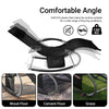 SoBuy OGS28-SCH, Outdoor Garden Rocking Sun Lounger Recliner Relaxing Chair with Headrest and Side Bag, Black