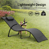 SoBuy OGS45-SCH, Foldable Sun Lounger Recliner Relaxing Chair Folding Garden Patio Beach Chair, Black