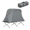 SoBuy OGS60-HG, 1 Person Camping Bed Foldable Camping Tent with Bed, Mattress, Sleeping Bag and Carrying Bag, Grey
