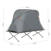 SoBuy OGS60-HG, 1 Person Camping Bed Foldable Camping Tent with Bed, Mattress, Sleeping Bag and Carrying Bag, Grey
