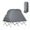 SoBuy OGS60-L-HG, 2 Person Camping Bed Foldable Camping Tent with Bed, Mattress, Sleeping Bag and Carrying Bag, Grey