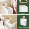 SoBuy FBT162-WN 25cm Wide Narrow Bedside Table Nightstand Side End Table White & Natural W25 x D65 x H60cm