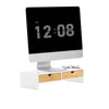 SoBuy BBF02-WN, Monitor Stand Computer Screen Monitor Stand Monitor Riser Desk Organizer with 2 Drawers, White