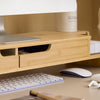 SoBuy BBF12-N, Monitor Stand Computer Screen Monitor Stand Monitor Riser Desk Organizer, Wood