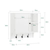 SoBuy BZR103-W, Bathroom Wall Cabinet Medicine Cabinet Wall Storage Cabinet Cupboard, White
