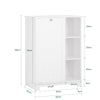 SoBuy BZR105-W, Laundry Cabinet Chest Bathroom Storage Cabinet with Laundry Basket, White