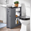 SoBuy BZR106-DG, Bathroom Cabinet Storage Cabinet Bathroom Toilet Paper Roll Holder, Grey