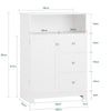 SoBuy BZR107-W, Bathroom Storage Cabinet Living Room Hallway Storage Cupboard, White