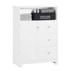 SoBuy BZR107-W, Bathroom Storage Cabinet Living Room Hallway Storage Cupboard, White