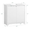 SoBuy BZR108-II-W, Under Sink Cabinet Bathroom Vanity Unit Bathroom Storage Cabinet with 2 Doors, Suitable for Pedestal Sinks, White