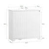 SoBuy BZR108-W, Under Sink Cabinet Bathroom Vanity Unit Storage Cabinet, White