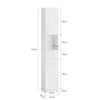 SoBuy BZR109-W, Bathroom Tall Cabinet Cupboard Storage Cabinet, White