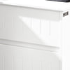 SoBuy BZR110-W, Laundry Cabinet Laundry Chest Bathroom Storage Cabinet, White