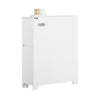 SoBuy BZR111-W, Narrow Bathroom Cabinet Storage Cabinet Toilet Paper Roll Holder, White