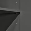 SoBuy BZR112-DG, Bathroom Storage Cabinet Tall Slim Freestanding Unit with 3 Open Shelves and Drawer Narrow Bathroom Storage for Small Spaces Grey 35 x 30 x 170 cm