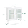 SoBuy BZR115-II-W, Under Sink Cabinet Bathroom Vanity Unit Bathroom Storage Cabinet Suitable for Pedestal Sinks, White
