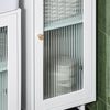 SoBuy BZR118-W, Bathroom Tall Cabinet Tall Cupboard Storage Cabinet with 2 Glass Doors, White