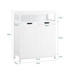 SoBuy BZR121-W, Bathroom Cabinet Bathroom Storage Cabinet Cupboard with 2 Doors, White