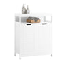 SoBuy BZR121-W, Bathroom Cabinet Bathroom Storage Cabinet Cupboard with 2 Doors, White