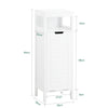 SoBuy BZR122-W, Bathroom Laundry Cabinet Bathroom Storage Cabinet with Laundry Basket, White