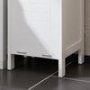 SoBuy BZR123-W, Bathroom Tall Cabinet Bathroom Storage Cabinet with Laundry Basket, White