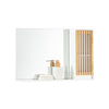 SoBuy BZR128-W, Bathroom Wall Mirror Wall Cabinet Mirror Cabinet Wall Mounted Bathroom Cabinet, White