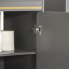 SoBuy BZR129-HG, Under Sink Cabinet Bathroom Vanity Unit Bathroom Storage Cabinet with 2 Doors, Grey