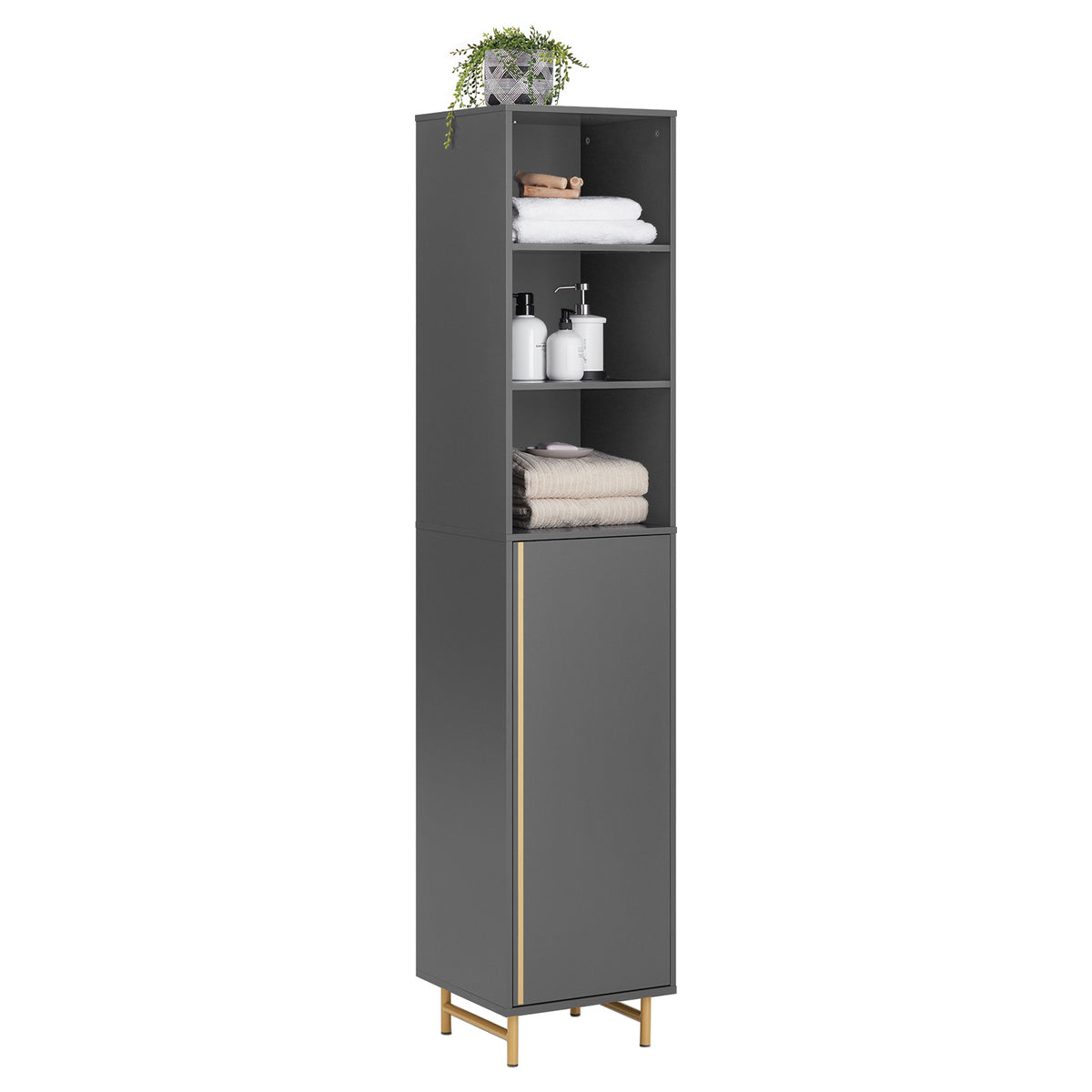SoBuy BZR130HG, Bathroom Tall Tall Cupboard Bathroom Storage