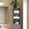 SoBuy BZR130-HG, Bathroom Tall Cabinet Tall Cupboard Bathroom Storage Cabinet, Grey