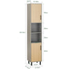 SoBuy BZR131-NG, Bathroom Tall Cabinet Tall Cupboard Bathroom Storage Cabinet, Wood
