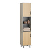 SoBuy BZR131-NG, Bathroom Tall Cabinet Tall Cupboard Bathroom Storage Cabinet, Wood