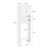 SoBuy BZR136-W, Over Toilet Cabinet Bathroom Space Saver Bathroom Storage Cabinet Cupboard with 2 Doors, White