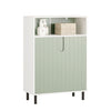 SoBuy BZR138-GR, Bathroom Storage Cabinet Cupboard with 2 Doors, Green