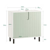 SoBuy BZR139-GR, Under Sink Cabinet Bathroom Vanity Unit Bathroom Storage Cabinet, Green