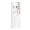 SoBuy BZR141-W, Bathroom Tall Cabinet Tall Cupboard Bathroom Storage Cabinet, White