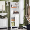 SoBuy BZR141-W, Bathroom Tall Cabinet Tall Cupboard Bathroom Storage Cabinet, White