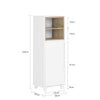 SoBuy BZR146-W, Laundry Cabinet Laundry Chest Bathroom Storage Cabinet with Laundry Basket, White