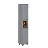SoBuy BZR147-DG, Bathroom Tall Cabinet Tall Cupboard Bathroom Storage Cabinet, Grey