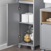 SoBuy BZR147-DG, Bathroom Tall Cabinet Tall Cupboard Bathroom Storage Cabinet, Grey