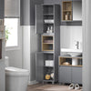 SoBuy BZR147-DG, Bathroom Tall Cabinet Tall Cupboard Bathroom Storage Cabinet, Grey