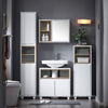 SoBuy BZR147-W, Bathroom Tall Cabinet Tall Cupboard Bathroom Storage Cabinet, White