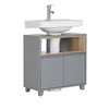 SoBuy BZR148-DG, Under Sink Cabinet Bathroom Vanity Unit Bathroom Cabinet Suitable for Pedestal Sinks, Grey