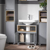 SoBuy BZR148-DG, Under Sink Cabinet Bathroom Vanity Unit Bathroom Cabinet Suitable for Pedestal Sinks, Grey